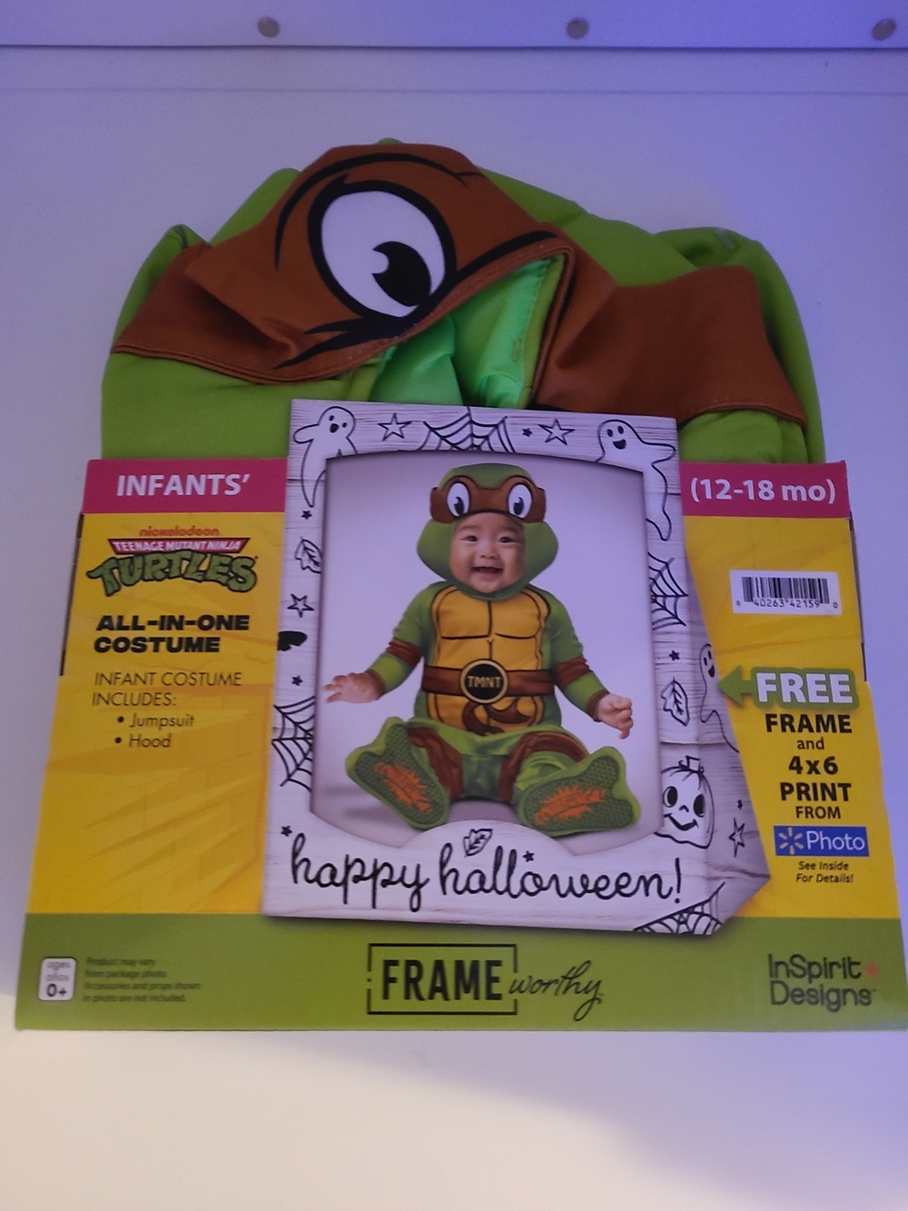 Teenage Mutant Ninja Turtles Infant All-In-One Costume Halloween 12-18 Months